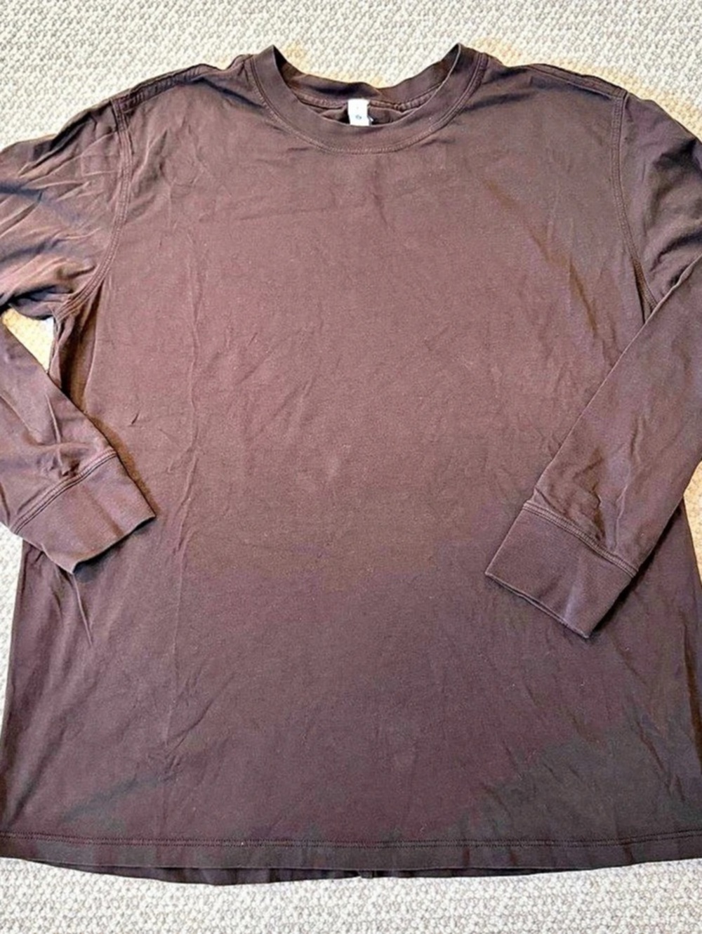 Lululemon Back in Action Long Sleeve Tee Brown Small